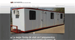 Desktop Screenshot of campamentossrl.com.ar